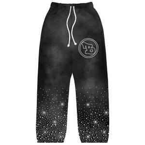 Ensemble de survêtement 2 pièces pour homme, coupe régulière, à capuche, épais, 100% coton, avec strass de haute qualité, style évasé, pour l'hiver - Product Image 2