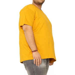 Camiseta de Alta Calidad para Hombre, de Lujo, 100% Algodón, Talla Grande, Cuello Redondo, 300g de Peso de Tela, Color Sólido, Secado Rápido y Transpirable - Product Image 3