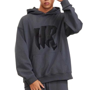 Gran oferta de sudaderas con capucha para hombre 100% algodón ropa informal transpirable invierno bordado alta calidad al por mayor en línea - Product Image 1