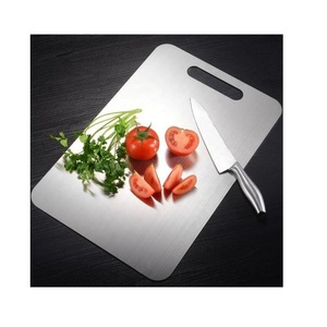 Tabla de Cortar Multiusos de Acero Inoxidable, Resistente al Moho, para Cocina, Hogar, Frutas, Carne, Queso - Product Image 1