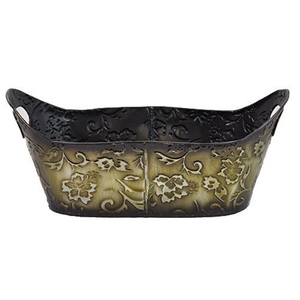 Seau de Noël tendance en métal galvanisé avec poignée en corde, différentes tailles, pour sublimation vierge, lot de 2 - Product Image 6
