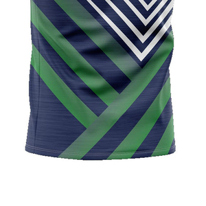 Men's Red Blue White Color Blocked Sporty Short Sleeve T-<b>Shirt</b> Sublimation Printed Regular Fit O-Neck Knitted Polyester - Product Image 4