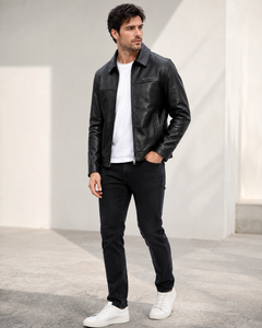 Best Quality Men's Genuine Leather <b>Bomber</b> <b>Jacket</b> New <b>Suede</b> Waterproof Windproof Breathable Classic Style Custom - Product Image 2