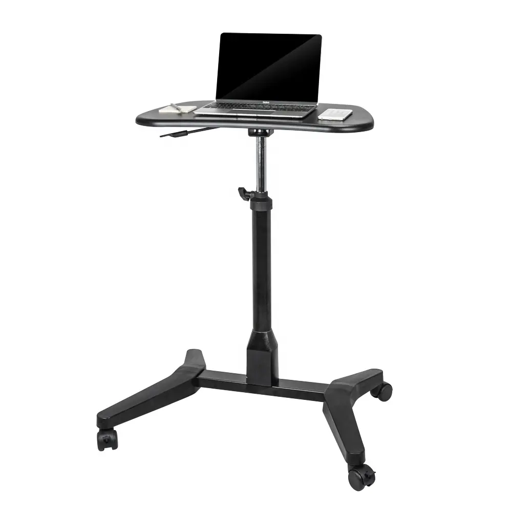 Monitor Riser Stand Up Desk Adjustable Height Standing Table Rolling Cart AIDATA