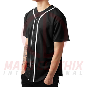 OEM Service Low Price Custom LOGO Baseball jersey Factory Made Sublimation Printed Baseball Jersey With Custom Logo - Product Image 3