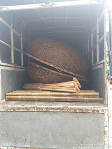 Fabricant vietnamien de coracles en bambou avec siège et pagaie, fournisseur en gros de bateaux de pêche, exportateur - Product Image 2