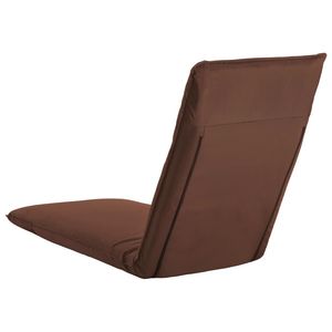 Tumbona plegable de tela Oxford marrón - Product Image 4