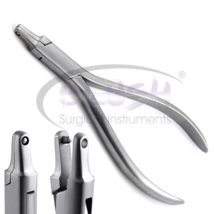 Pince orthodontique dentaire au meilleur prix avec coupe-fil et boucle, pour la mise en forme des arcs, certifiée MOL par Blush Surgical - Product Image 1