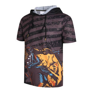 Hoodies pour hommes hautement recommandés, impression par sublimation, été, 100% polyester, séchage rapide, fabricant en gros - Product Image 1