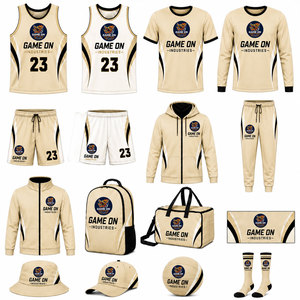 Maillot de basketball par sublimation à prix d'usine, 100 % polyester, séchage rapide, évacuation de l'humidité, kit complet - Product Image 2