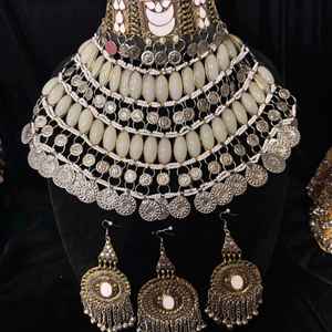 Conjunto de Joyería Afgana Kuchi Hecha a Mano en Diferentes Calidades y Precios, Nuevo Diseño de Conjuntos de Joyería Afgana para Bodas - Product Image 3