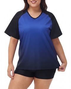 เสื้อแรชการ์ดสำหรับวิ่งออกกำลังกาย พิมพ์ลายดิจิทัลคุณภาพดี คอกลม แขนยาว สำหรับผู้หญิง ระบายอากาศได้ดี ไซส์ใหญ่ UPF50+ - Product Image 2