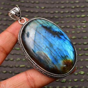 Colgante de Labradorita Hecho a Mano de Alta Calidad, Plata de Ley 925, Joyería de Piedras Preciosas Naturales para Mujer, Regalo al por Mayor - Product Image 5