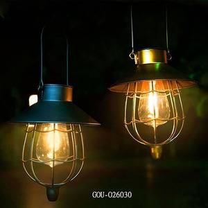 Classic metal garden decoration Vintage <b>Hanging</b> <b>Solar</b> <b>Lantern</b> Outdoor Garden Light - Product Image 2