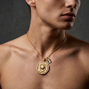 Collier Pendentif Football Thème <span class=keywords><strong>Coupe</strong></span> <span class=keywords><strong>du</strong></span> <span class=keywords><strong>Monde</strong></span> de Football 2026, Personnalisé en Acier Inoxydable, avec Pièce de Monnaie Romaine <span class=keywords><strong>Ancienne</strong></span> - Product Image 6