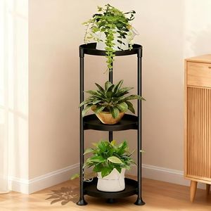 Modern 3 Tier Metal <b>Plant</b> Stand Indoor Outdoor Tall Flower <b>Pot</b> <b>Holder</b> Rack for Living Room Balcony Garden Corner Home Decor - Product Image 5