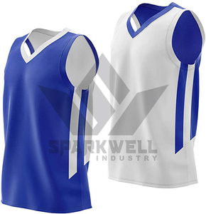 Camiseta de Baloncesto Sublimada Personalizada, Cuello en V, Sin Mangas, Poliéster que Absorbe la Humedad, Ropa Deportiva Unisex para Adultos, Color Amarillo y Negro - Product Image 2