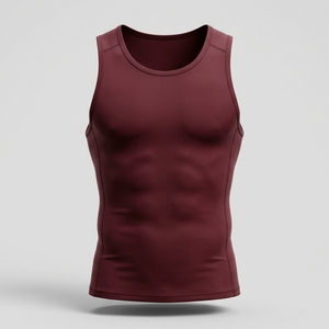 Sports Wear Polyester Boy's Muscle <b>Singlet</b> Sleeveless Vest Gym Mens Tank Top Bodybuilding Fitness <b>Running</b> Custom Logo - Product Image 2