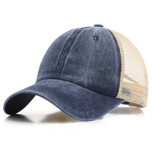 Gorra Trucker de Lona 100% Algodón Lavado Rojo con Malla Trasera, 6 Paneles, Ajustable, Unisex, Estilo Casual para Exteriores, Primavera Verano - Product Image 6