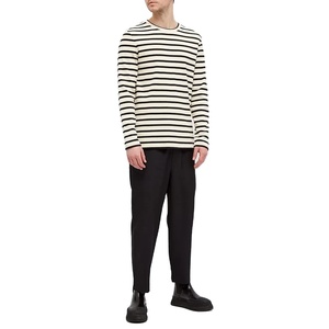Camiseta Personalizada al por Mayor de Alta Calidad para Hombre, de Manga Larga, Corte Ajustado, Cuello Redondo, Estampada, Tejida, 100% Algodón - Product Image 4