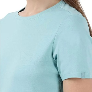 Camiseta de Algodón 100% Personalizada al por Mayor con el Logotipo de su Marca, Camiseta Lisa para Mujer, Camisetas Casuales para Mujer - Product Image 5
