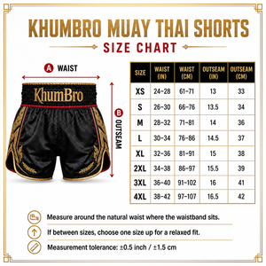 Shorts de Muay Thai Unisexe Brodés Personnalisés Noir et Or en Satin Premium 160g – OEM Marque Privée pour Kickboxing et Combat - Product Image 6