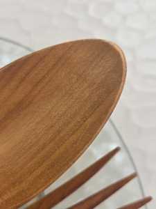 Ensemble de saladiers modernes en bois écologiques avec fourchette et cuillère pour les fêtes - Vaisselle de cuisine et décoration de table - Product Image 3