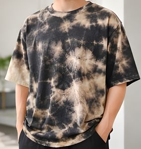 Camiseta Oversize Sunset Blend Tie Dye, 240 GSM, Algodón Premium, Corte Holgado, Hombros Caídos, Estilo Urbano, Top de Moda Veraniego - Product Image 4