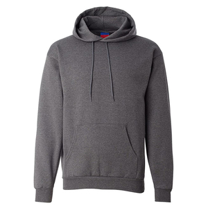 Sudadera con capucha para hombre, personalizada, con cremallera completa, a rayas color carbón, informal, de forro polar gris jaspeado, con rayas horizontales, estilo chaqueta con capucha - Product Image 1