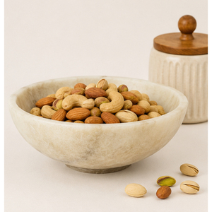 Bol en pierre naturelle de luxe, bol à fruits minimaliste en marbre, centre de table écologique pour la décoration de la maison et des hôtels - Product Image 4