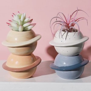 Jarrón de Cerámica Nórdico para Flores, Adorno para el Hogar, Elegante Jarrón de Porcelana con Diseño de Boca Ancha - Product Image 6