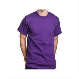 High Quality Heavy <b>Weight</b> Men's T-Shirt Quick Dry Custom <b>Blank</b> 100% Cotton Plain Ringers Silk Screen Printing Summer Casual - Product Image 2