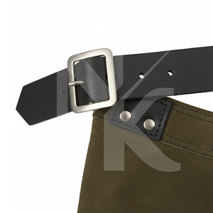 Meilleure Qualité, Luxe, Véritable Cuir de Vachette, Chaps de Ferrier à Jambes Découpées, Tablier de Nettoyage de Fer à Cheval Renforcé, Produits Équestres Professionnels - Product Image 5