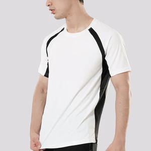 T-shirt à manches courtes pour homme, coupe classique, design à empiècements longs, personnalisé, haute qualité, léger, 180 g/m² - Product Image 3