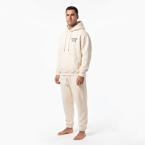 Ensemble survêtement jogging homme personnalisé avec logo, sweat-shirt en coton, streetwear, vêtements décontractés, fabricant de vêtements - Product Image 2