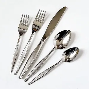 Juego de cubiertos reutilizables de acero inoxidable ecológicos para viajes, picnics, fiestas y comidas seguras para niños y adultos. - Product Image 2