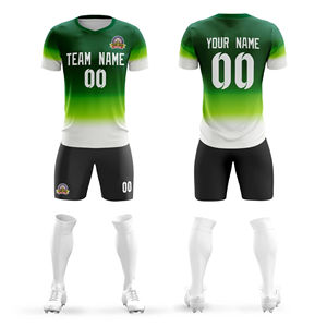 Maillots de football rétro respirants à sublimation, uniformes de football à séchage rapide, fournisseur en gros, couleurs et tailles personnalisables, devant - Product Image 2