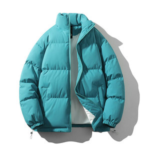Unisex Casual Winter Puffer Bomber <b>Jacket</b> <b>Men</b> Zipper Closure Thick <b>Warm</b> Windproof 100% Down - Product Image 6