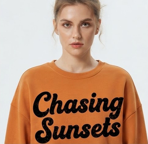 Women Oversize Crew Neck <b>Puff</b> Print Sweatshirt Polyester/Cotton Fleece Long Sleeve Drop Shoulder Eco-Friendly Front Street Wear - Product Image 5
