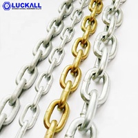 Cadena de Transmisión Soldada de Zinc Galvanizado DIN5685, Acero al Carbono, Eslabones Cortos/Medianos, Comercial/Industrial, 8MM