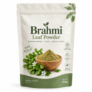 Polvo de Hoja de Brahmi Seleccionado de Grado Cosmético 100g Derivado del Polvo de Hoja de Brahmi para el Cuidado del Cuero Cabelludo y el Cabello, Favoreciendo un Cabello Suave - Product Image 1