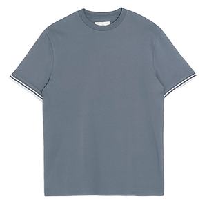 Camiseta de Hombre, Poliéster/Algodón, Transpirable, de Secado Rápido, Cuello Redondo, OEM, Moda de Verano, Corte Regular, Personalizable - Product Image 1