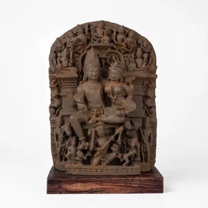 Escultura de Ravananugraha |   Réplica de Museo del Arte del Templo de Ravana con Bendición de Shiva del Siglo XI, Acabada a Mano - Product Image 2