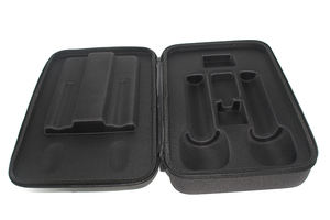 Étui EVA antichoc personnalisé pour microphone portable et anti-stress avec grands inserts carrés - Product Image 2