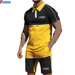 Conjunto Deportivo Corto de Polo para Hombre, Conjunto de Camiseta y Pantalones Cortos con Logotipo Personalizado, Conjuntos de Ropa Deportiva de 2 Piezas - Product Image 3