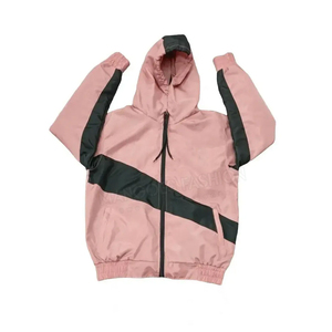 Conjunto Corto de Chaqueta Cortavientos con Capucha para Hombre, Color Sólido, de Nylon Resistente al Viento, Cómodo, Talla Grande - Product Image 5