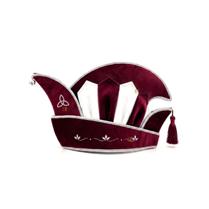 Casquette de carnaval traditionnelle de qualité supérieure avec pompon, broderie machine, casquette de carnaval fantaisie - Product Image 1