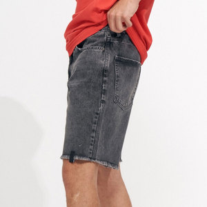 Pantalones Cortos de Color Liso Teñido con Acabado Ácido de Calidad en Oferta, Pantalones Cortos Casuales de Gimnasio para Hombre - Product Image 3