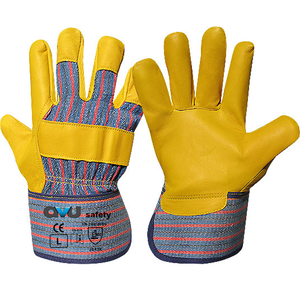 Guantes de Cuero para Trabajo Pesado en Oferta, para Trabajos Profesionales de Montaje, Manipulación de Materiales de Construcción, Elevación y Operaciones Industriales - Product Image 5