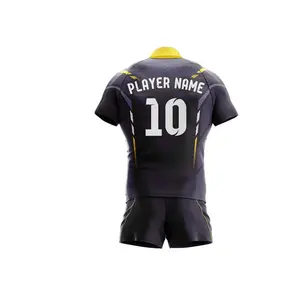 Conjuntos de Uniformes de Rugby Personalizables, Ligeros y Transpirables, Más Vendidos, Tela 100% Poliéster, Alta Calidad - Product Image 5